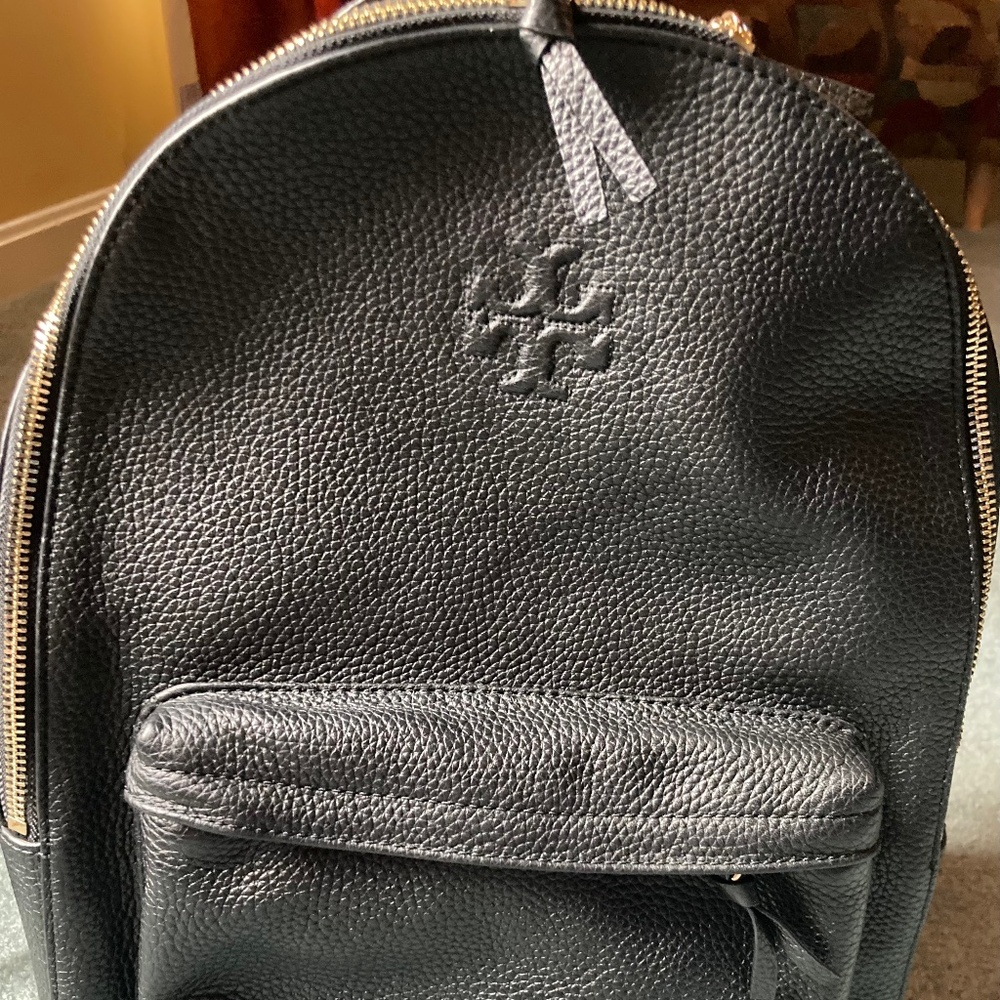 Tory Burch Thea Pebbled Leather Backpack